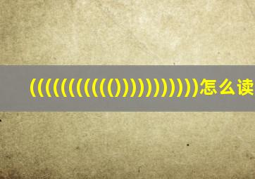 ((((((((((()))))))))))怎么读