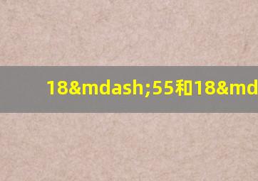 18—55和18—135