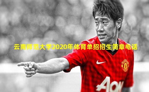 云南师范大学2020年体育单招招生简章电话