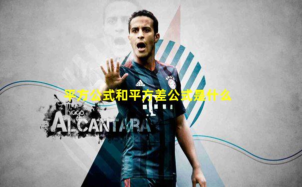 平方公式和平方差公式是什么