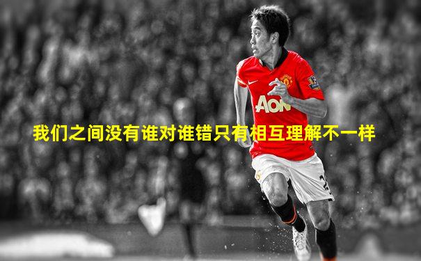 我们之间没有谁对谁错只有相互理解不一样