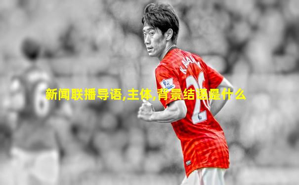 新闻联播导语,主体,背景结语是什么